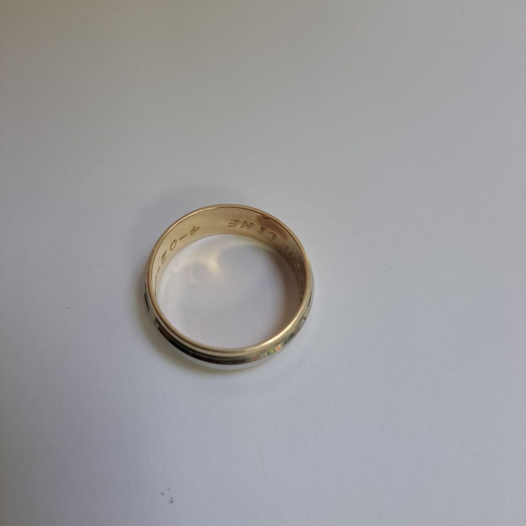 ARGOLLA ORO, ORO BLANCO 14 K 6.8 GRMS (SEMINUEVO)