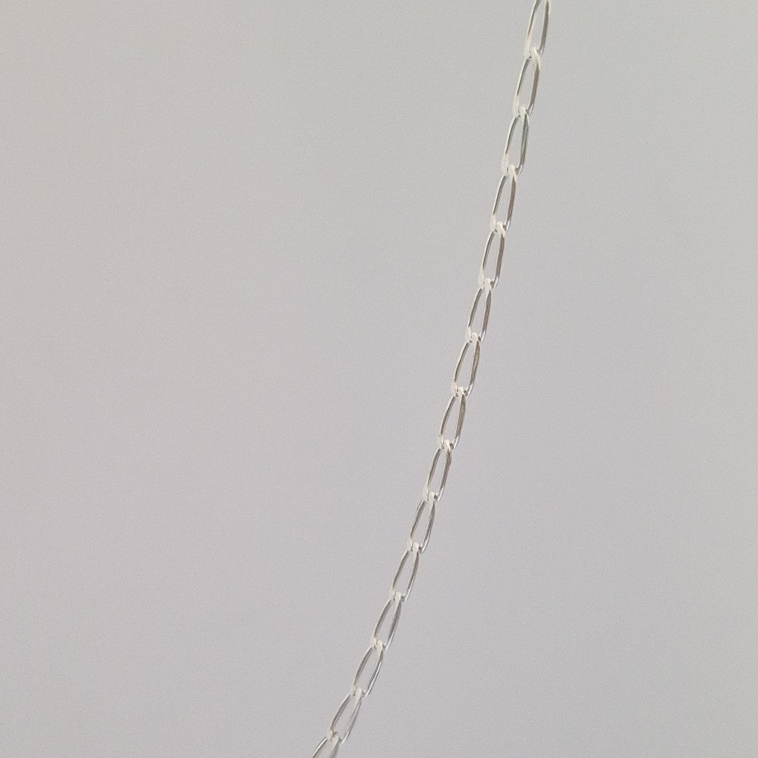 CADENA TEJIDO ESLABONES PLATA .925 60 CM 3 GR (NUEVO)