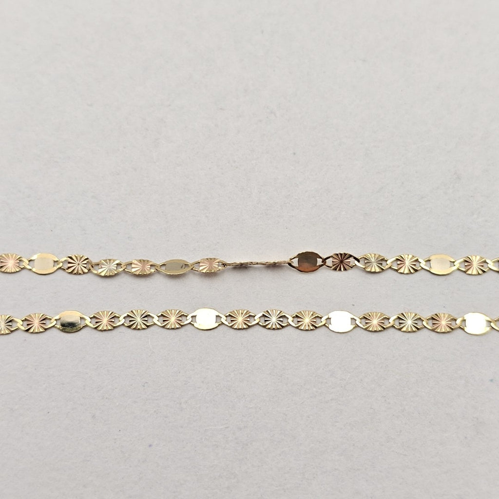 CADENA ORO COMBINADO 14 K 1,20 GRMS (SEMINUEVO)