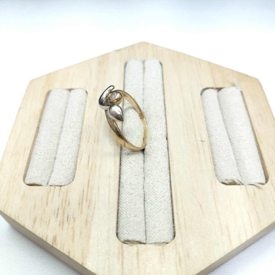 ANILLITO ORO COMBINADO 14 K 2,30 GRMS (SEMINUEVO)