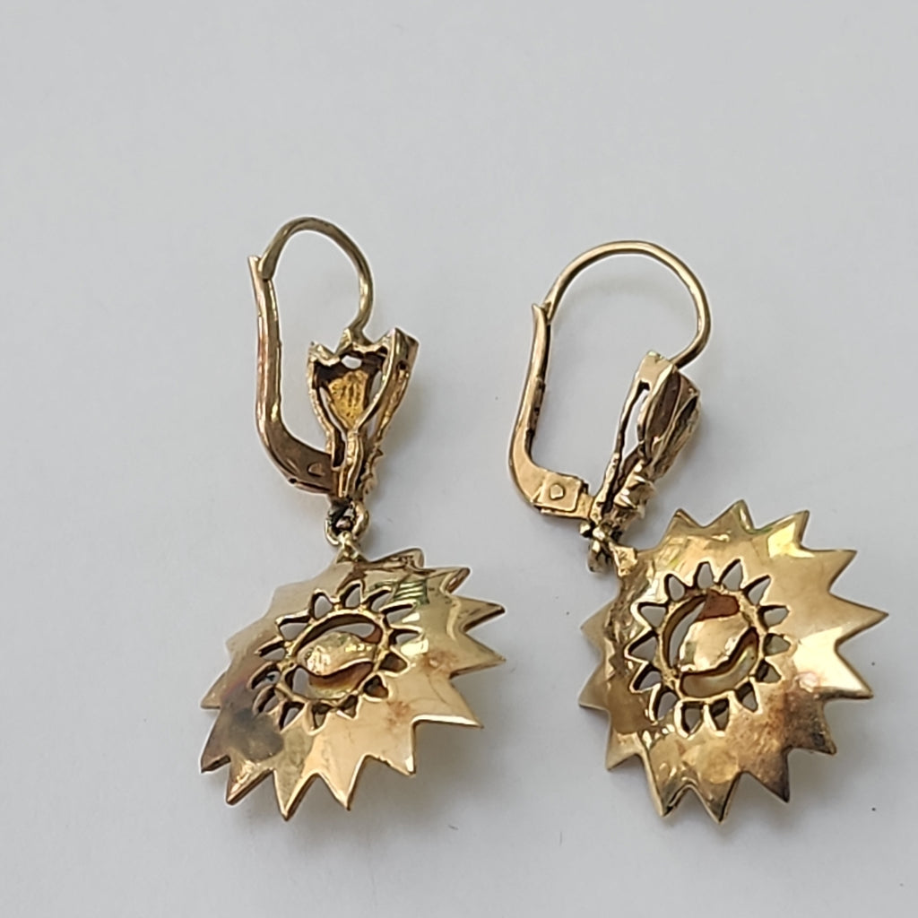 ARRACADAS PAR ORO 10 K 5.5 GRMS (SEMINUEVO)