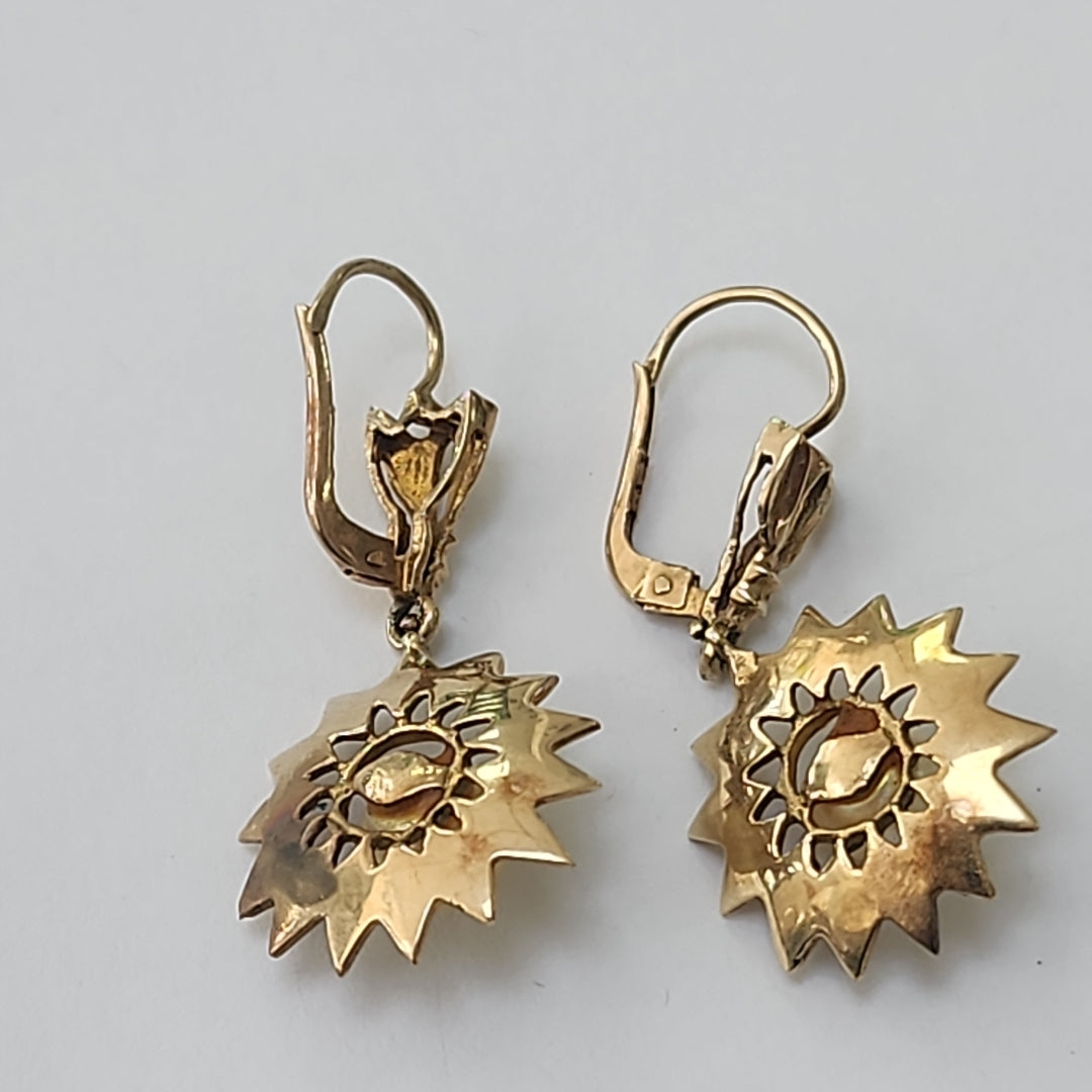 ARRACADAS PAR ORO 10 K 5.5 GRMS (SEMINUEVO)