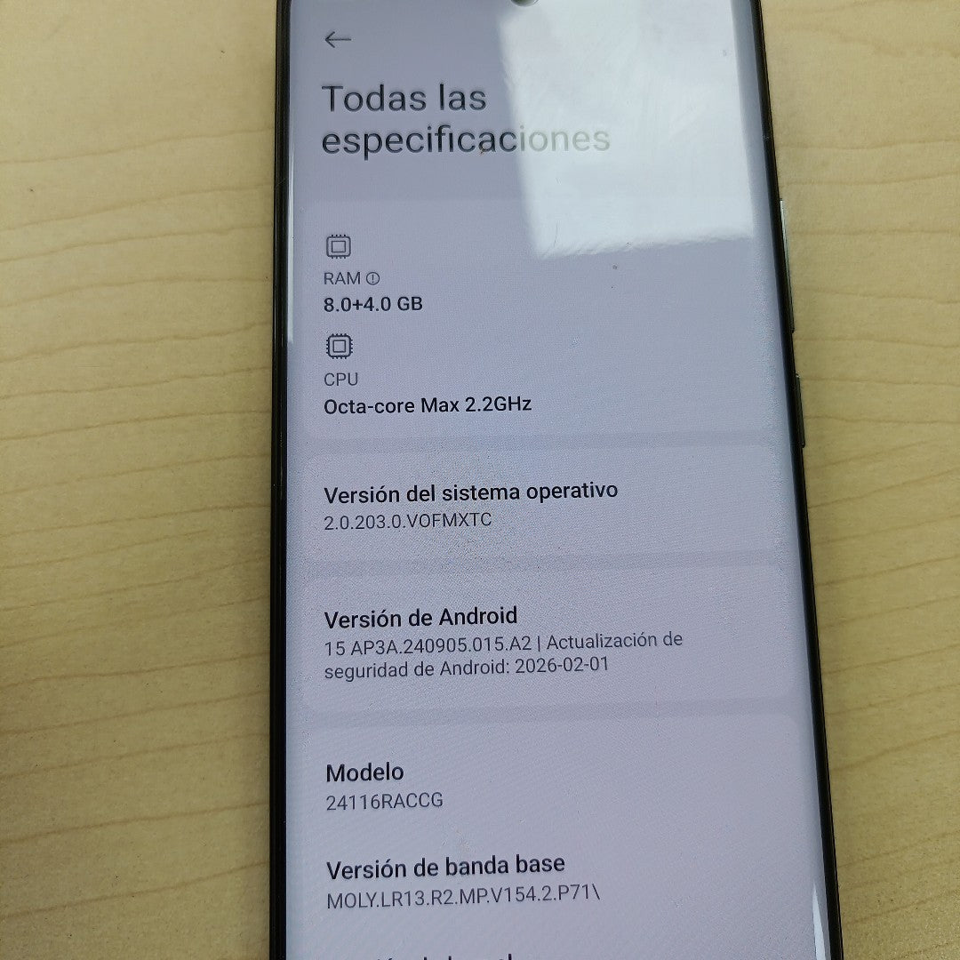 CELULAR XIAOMI REDMI NOTE 14 PRO 24116RACCG (2024) 256 GB 8 GB RAM (SEMINUEVO)