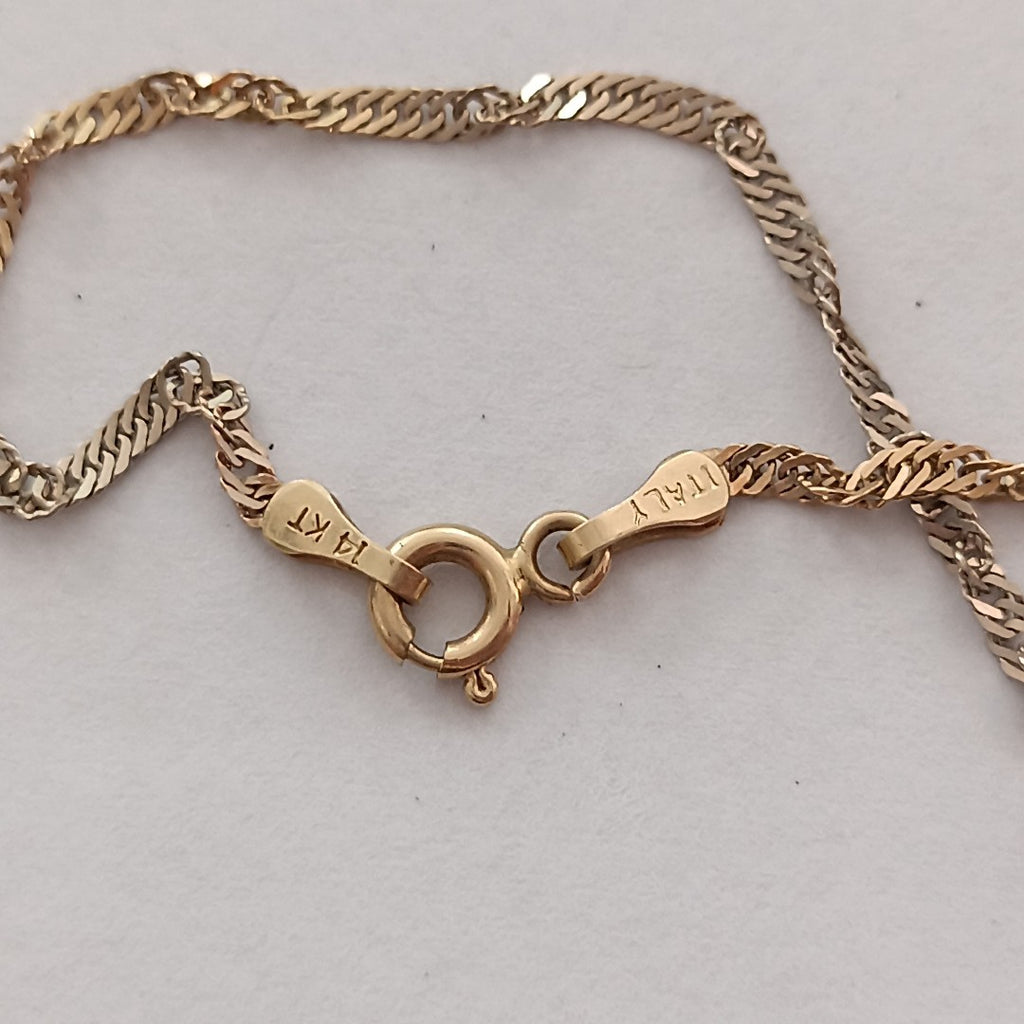 CADENA ORO, ORO COMBINADO 14 K 2.6 GRMS (SEMINUEVO)