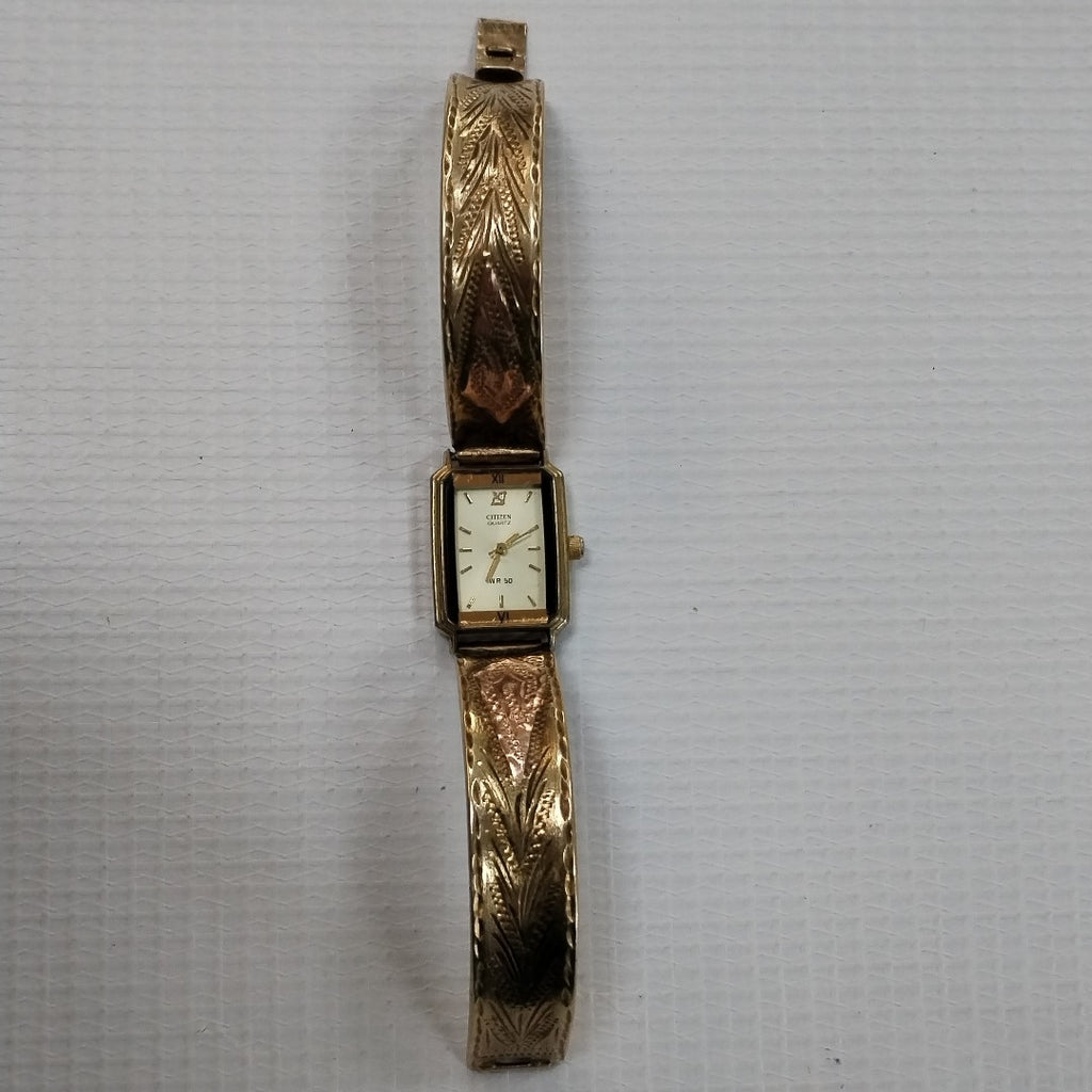 RELOJ CAJA ACERO PULSO ORO ORO 10 K 19 GRMS (SEMINUEVO)