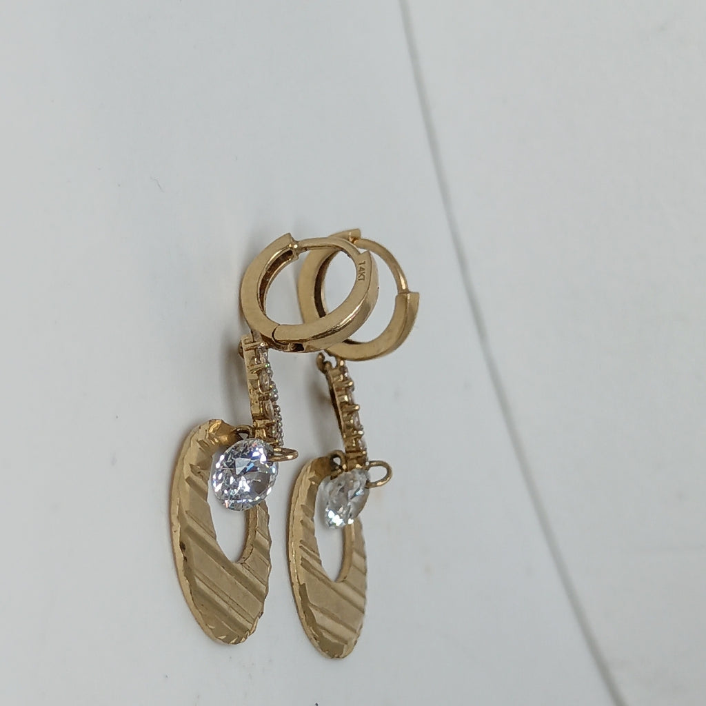 ARETES PAR ORO 14 K 4 GRMS (SEMINUEVO)