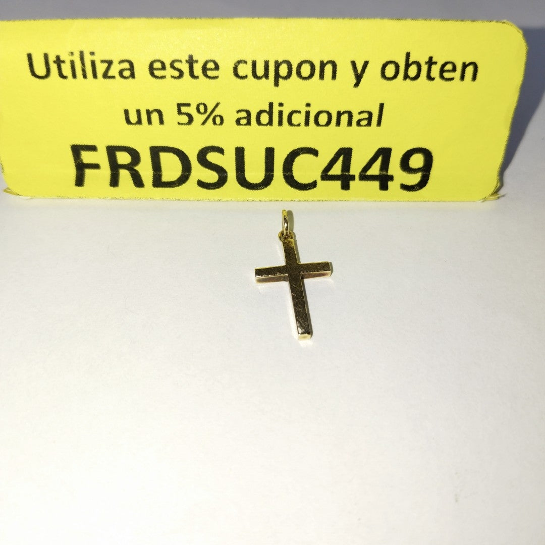 CRUZ, DIJE ORO 14 K 1.1 GRMS (SEMINUEVO)