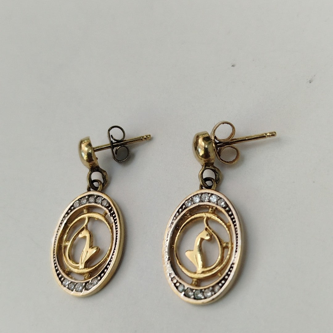 ARETES PAR ORO 14 K 4.2 GRMS (SEMINUEVO)