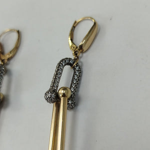 ARETES PAR ORO 14 K 8.3 GRMS (SEMINUEVO)