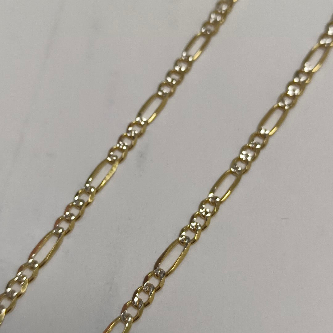 CADENAS 3X1 DIAMANTADA ORO 14K 55 CM 8.3 GR (NUEVO)