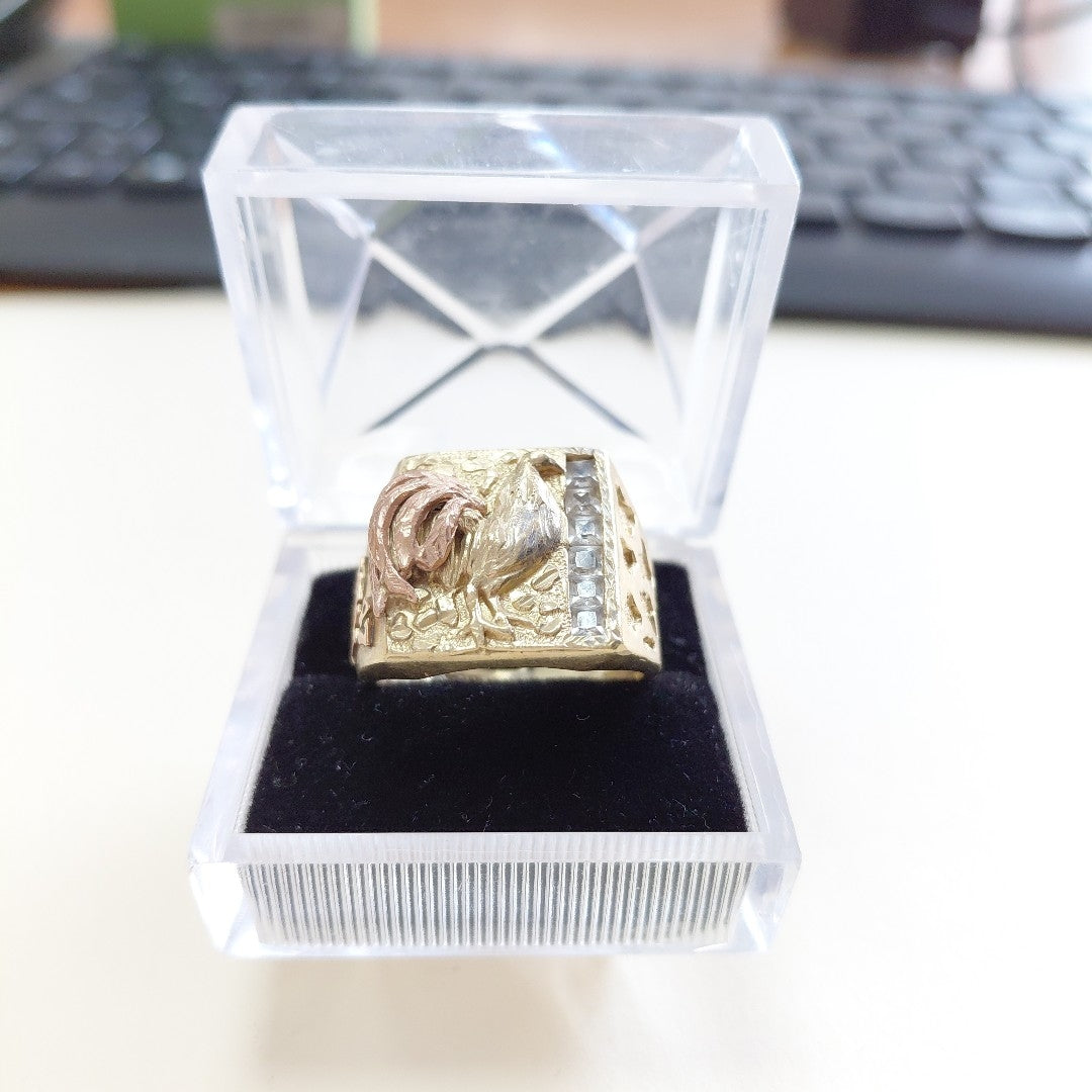 ANILLO ORO 10 K 9.7 GRMS (SEMINUEVO)