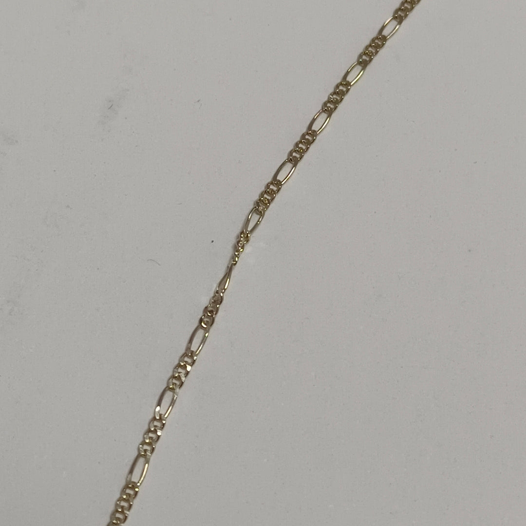 CADENAS TEJIDO 3X1 ORO 14K 55 CM 2.6 GR (NUEVO)
