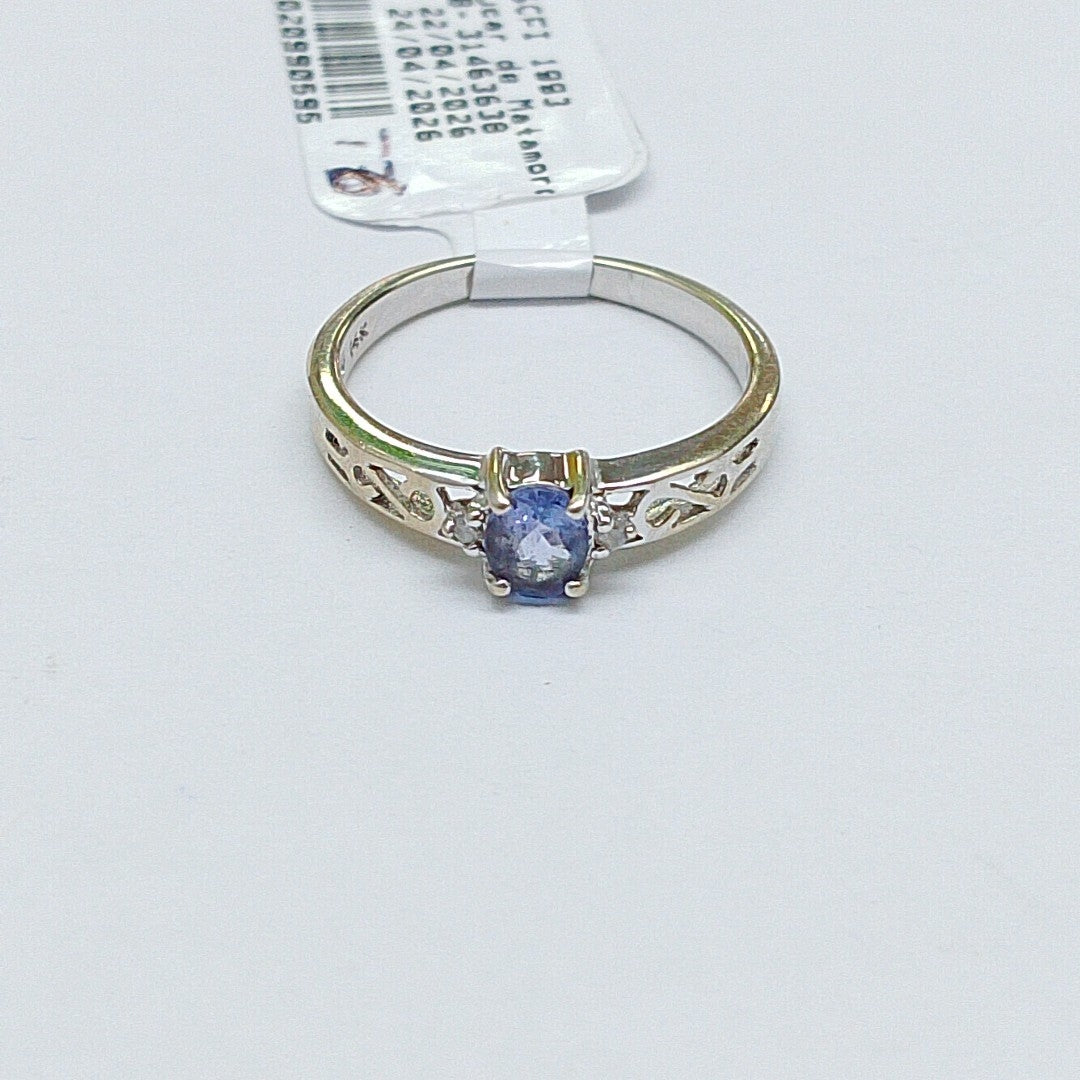 ANILLITO ORO BLANCO 14 K 2.1 GRMS (SEMINUEVO)