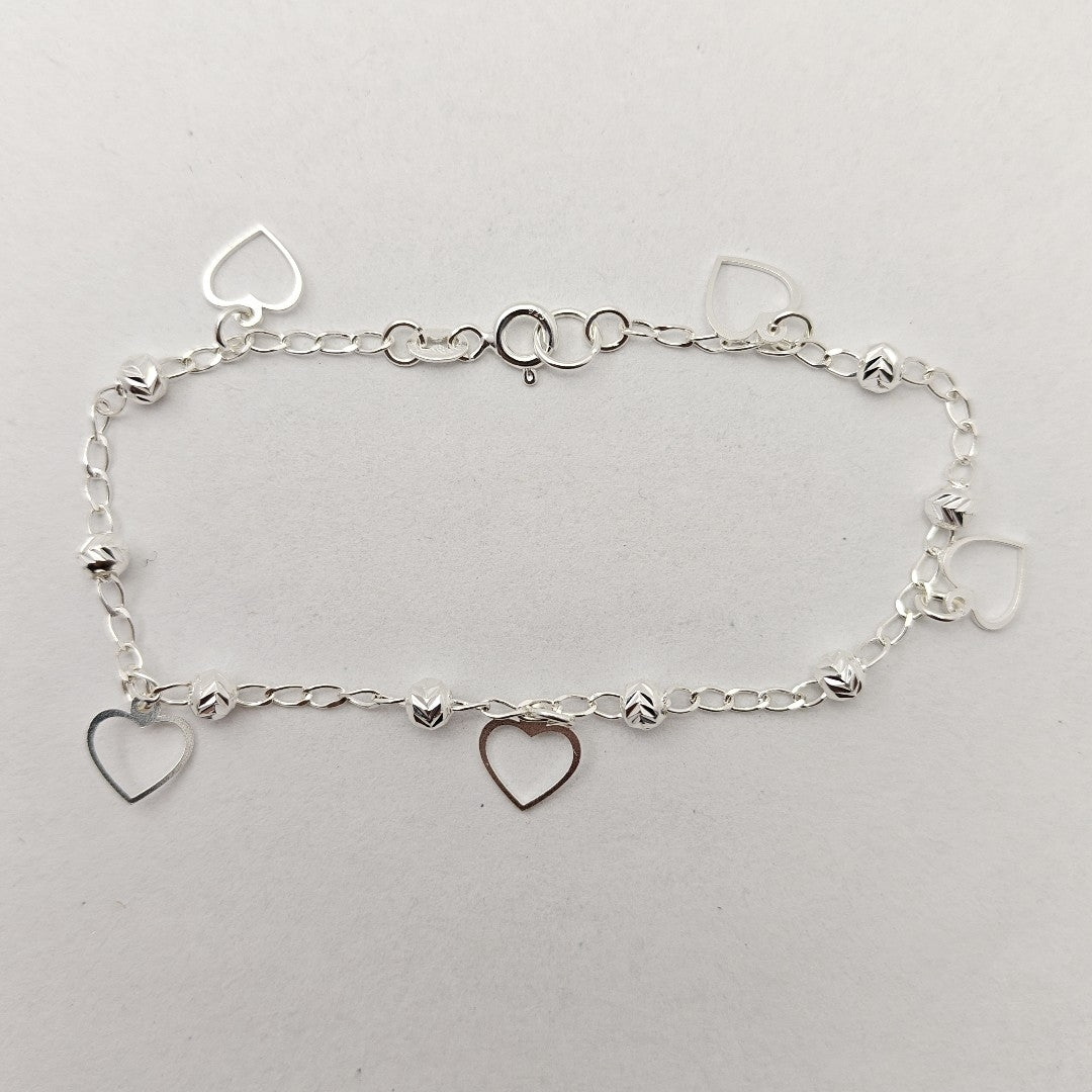 PULSERA TEJIDO ESPECIAL PLATA .925 18 CM 2.6 GR (NUEVO)