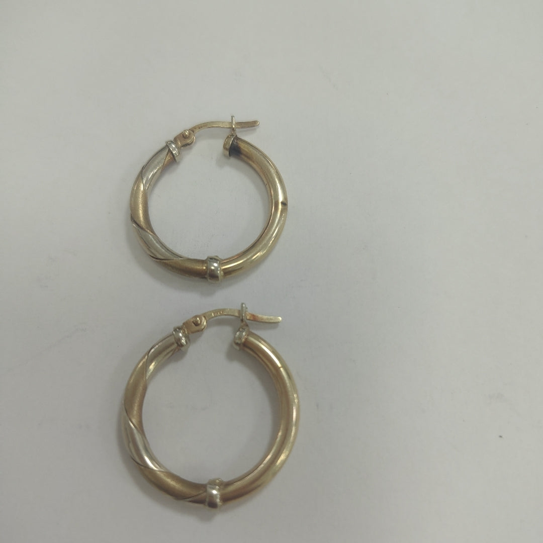 ARRACADAS PAR ORO 14 K 3.5 GRMS (SEMINUEVO)