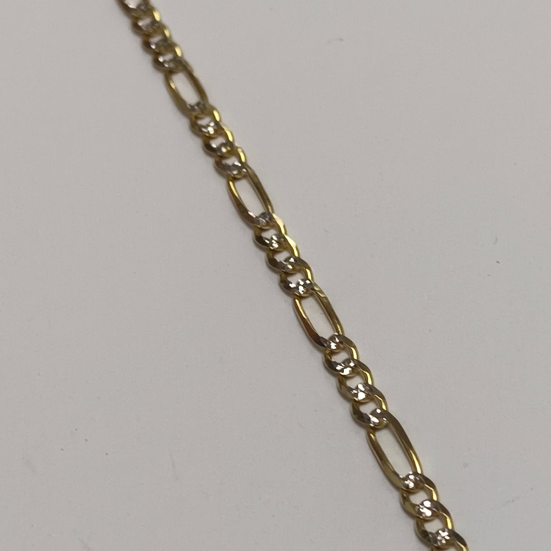 CADENAS 3X1 DIAMANTADA ORO 14K 55 CM 8.4 GR (NUEVO)