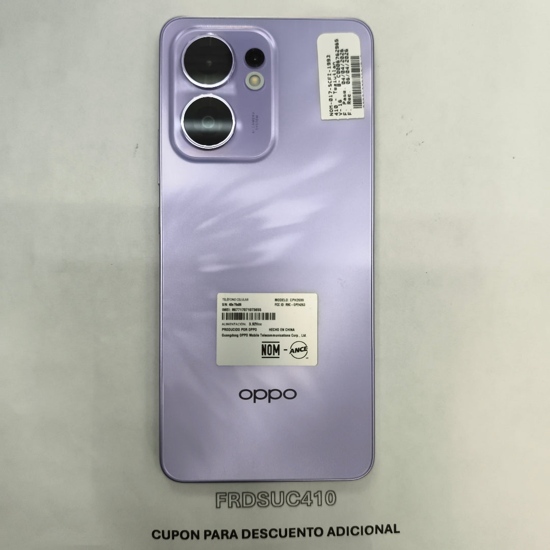 CELULAR OPPO  RENO 13F 5G CPH2699 (2025) 256 GB 12 GB RAM (SEMINUEVO)