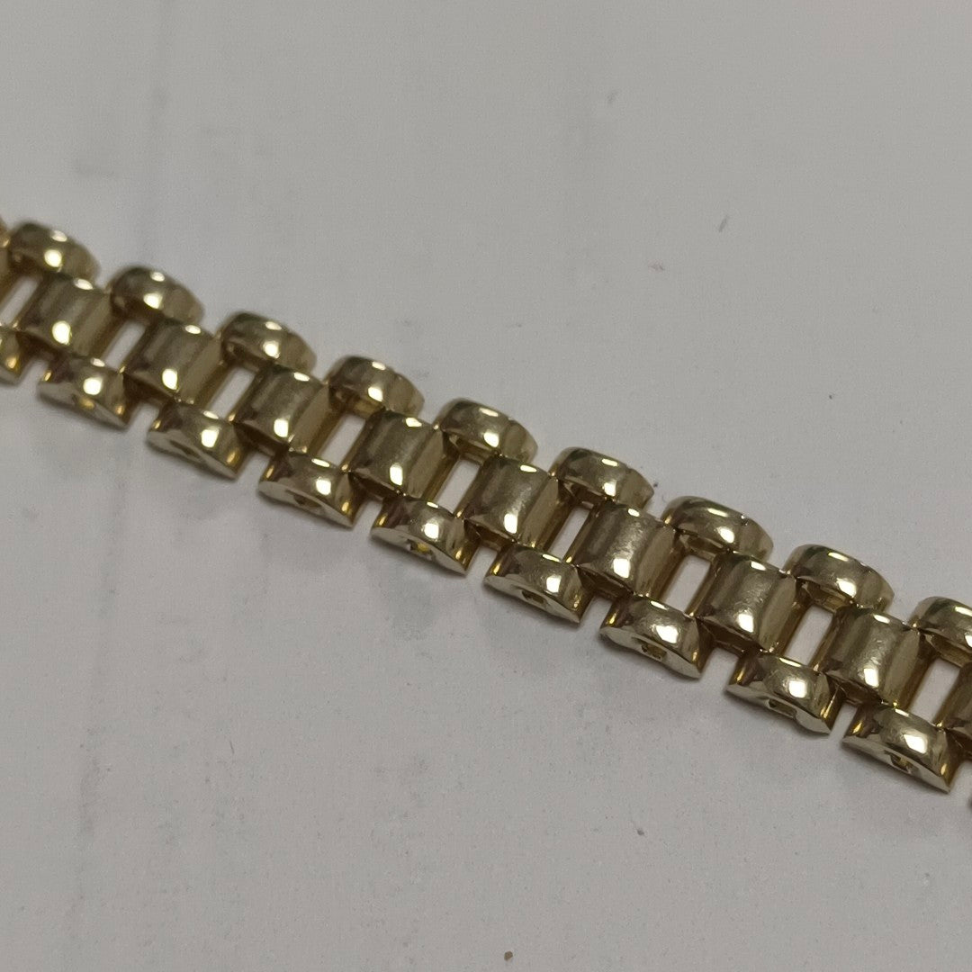 PULSERAS TEJIDO ESPECIAL ORO 10K 18 CM 11 GR (NUEVO)