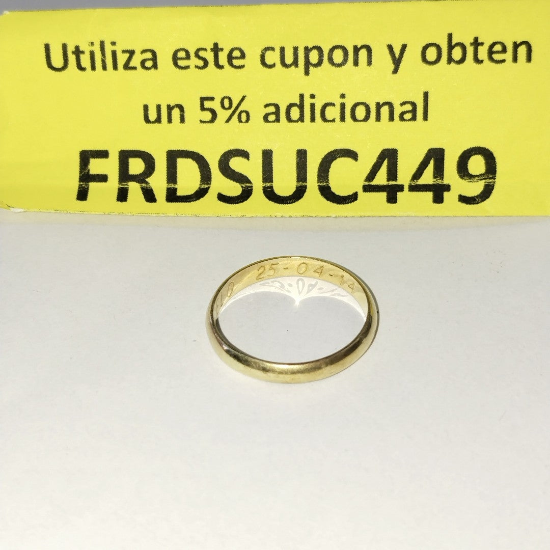 ARGOLLA ORO 10 K 1.9 GRMS (SEMINUEVO)