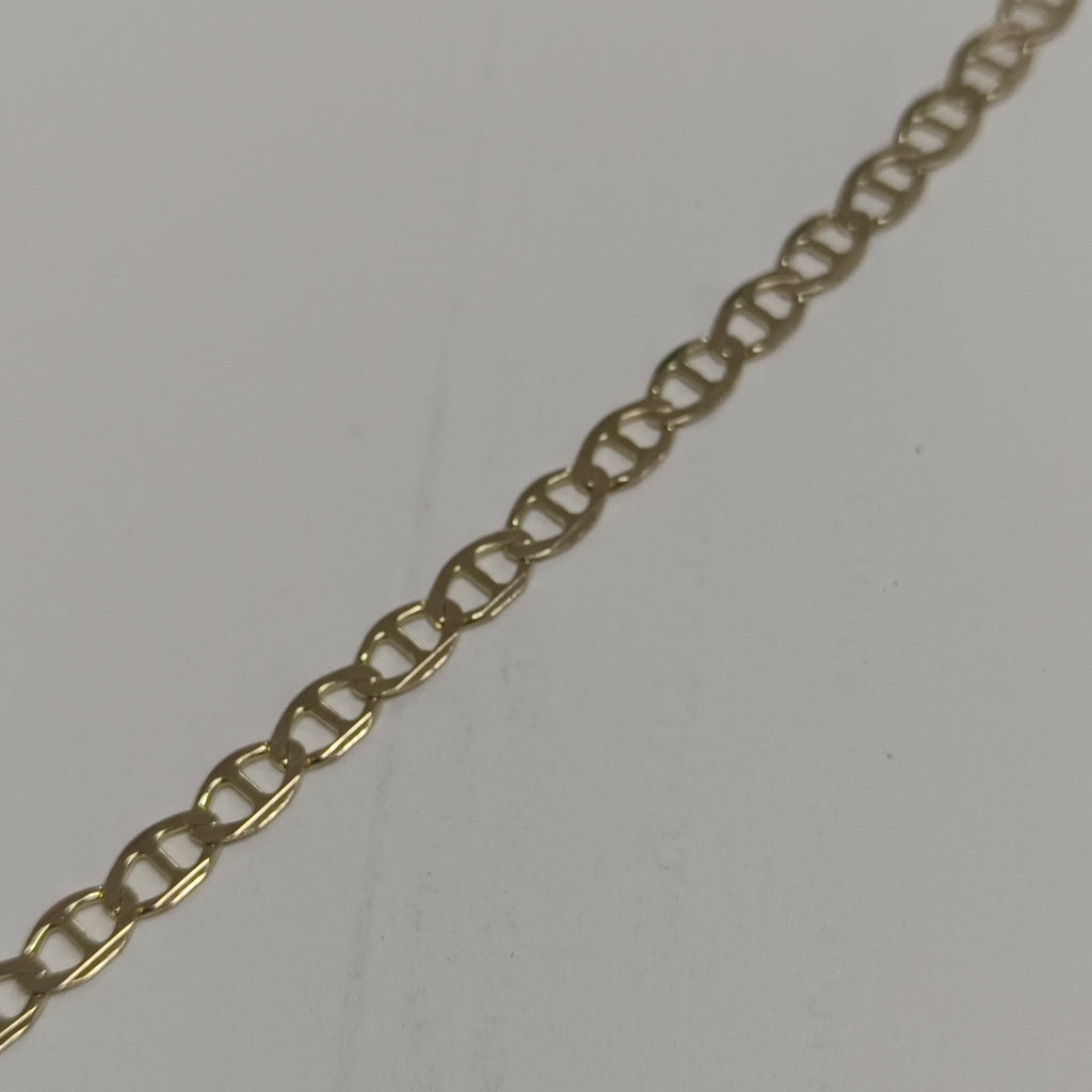PULSERAS TEJIDO MARINERA ORO 14K 18 CM 2.9 GR (NUEVO)