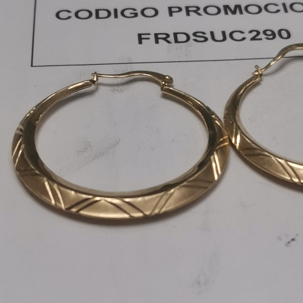 ARRACADAS PAR ORO 14 K 3.8 GRMS (SEMINUEVO)