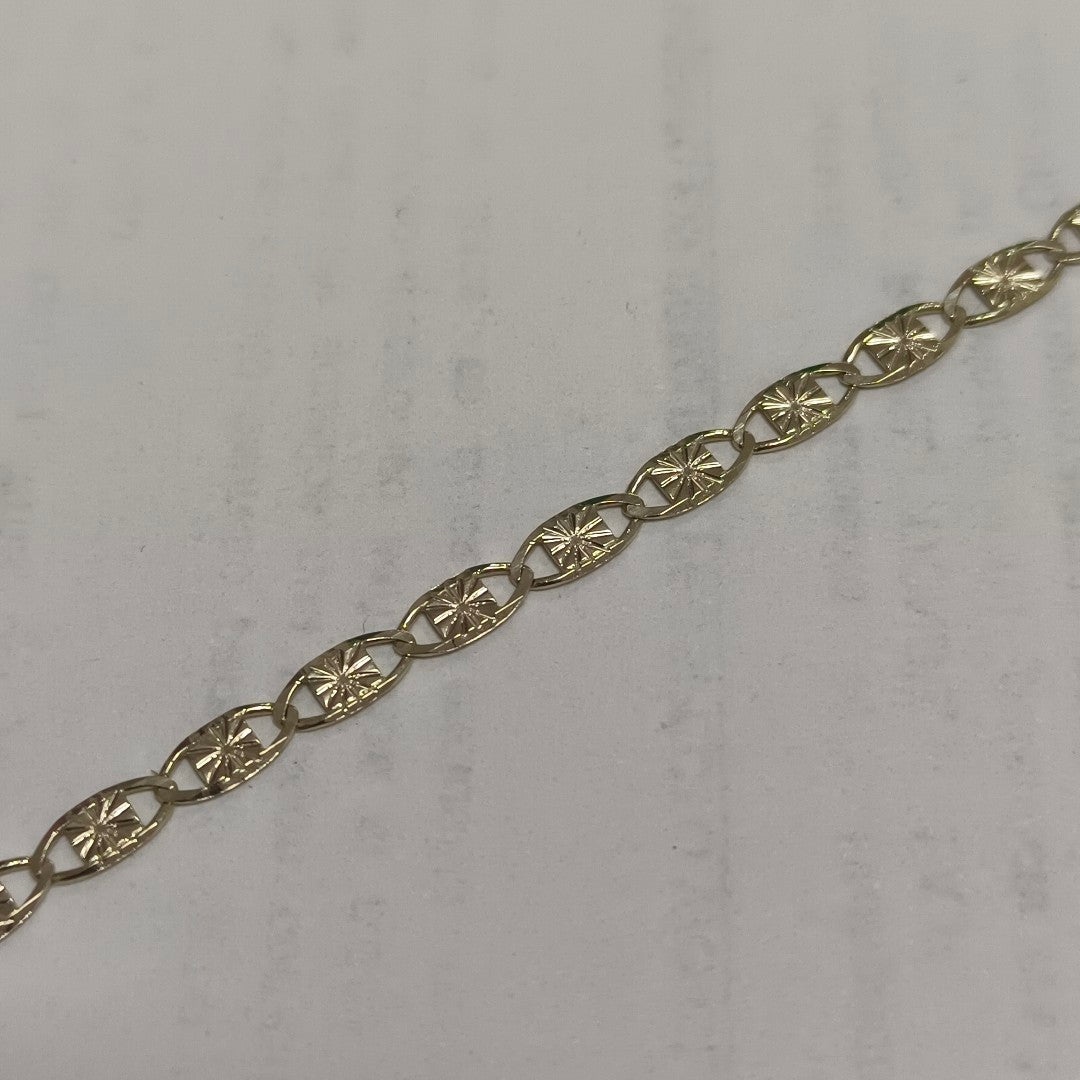 PULSERAS GUCHI ORO 14K 18 CM 2.9 GR (NUEVO)