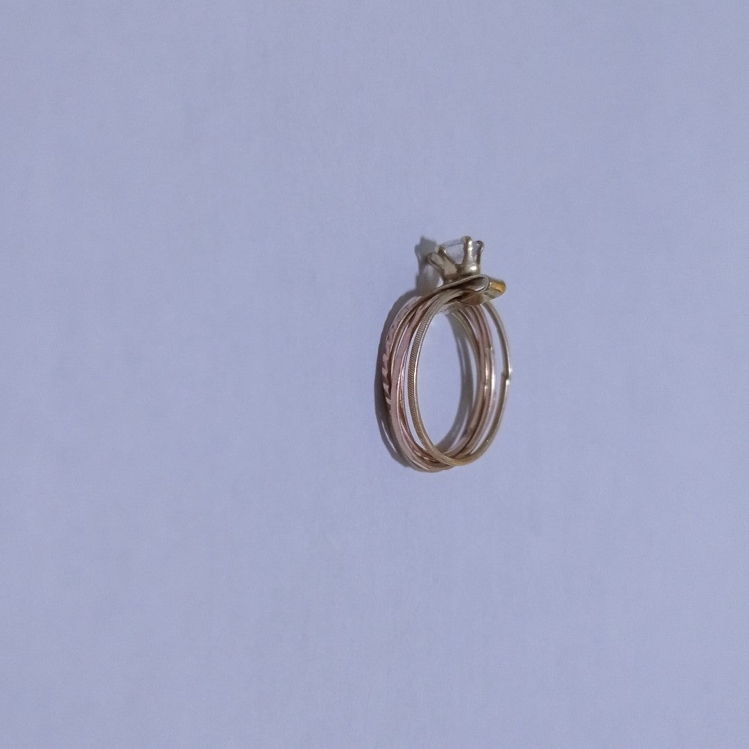 ANILLITO ORO, ORO COMBINADO 10 K 2.9 GRMS (SEMINUEVO)