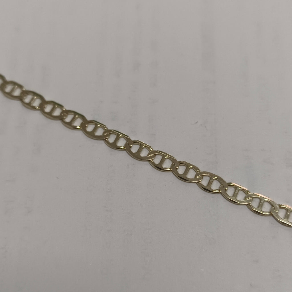 PULSERAS TEJIDO MARINERA ORO 14K 21 CM 3.4 GR (NUEVO)