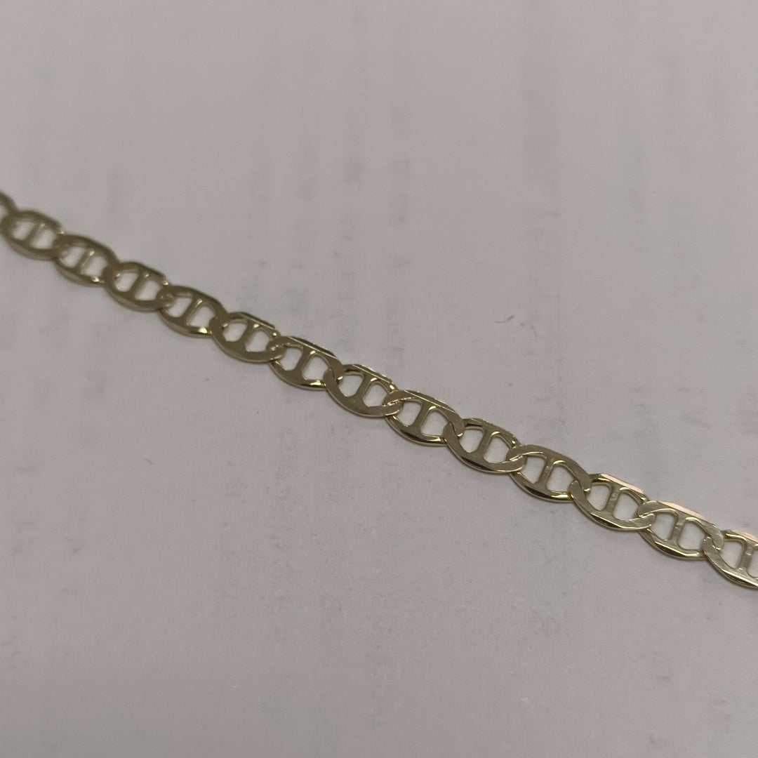 PULSERAS TEJIDO MARINERA ORO 14K 21 CM 3.4 GR (NUEVO)