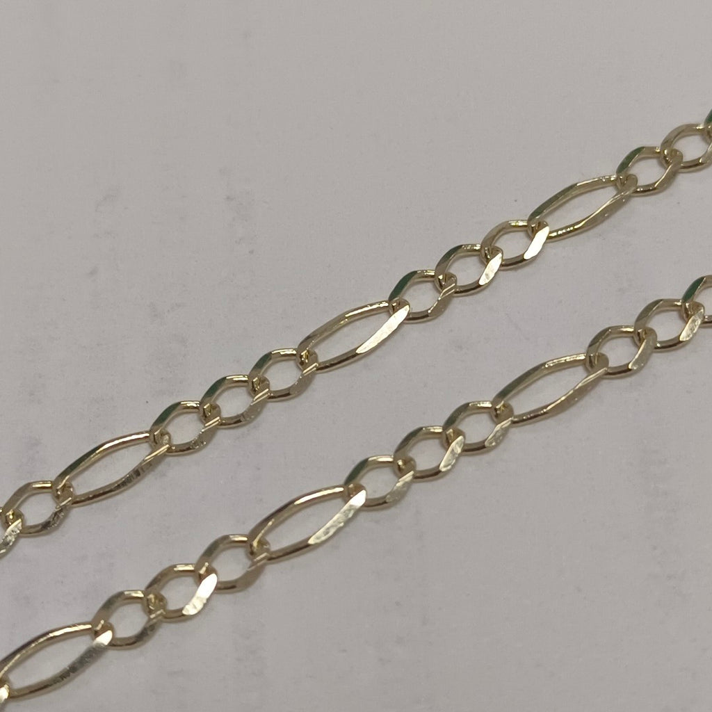 CADENAS TEJIDO 3X1 ORO 10K 50 CM 3.9 GR (NUEVO)