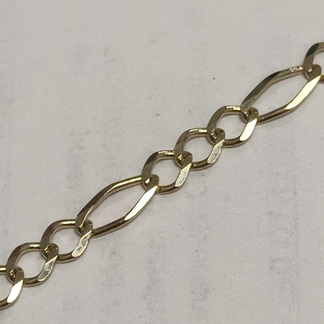 CADENAS TEJIDO 3X1 ORO 10K 50 CM 6.5 GR (NUEVO)