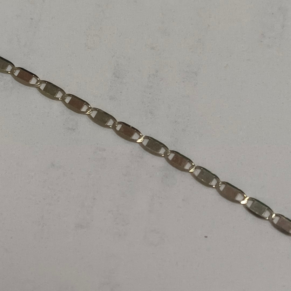 CADENAS TEJIDO ESPEJO ORO 10K 50 CM 1.6 GR (NUEVO)