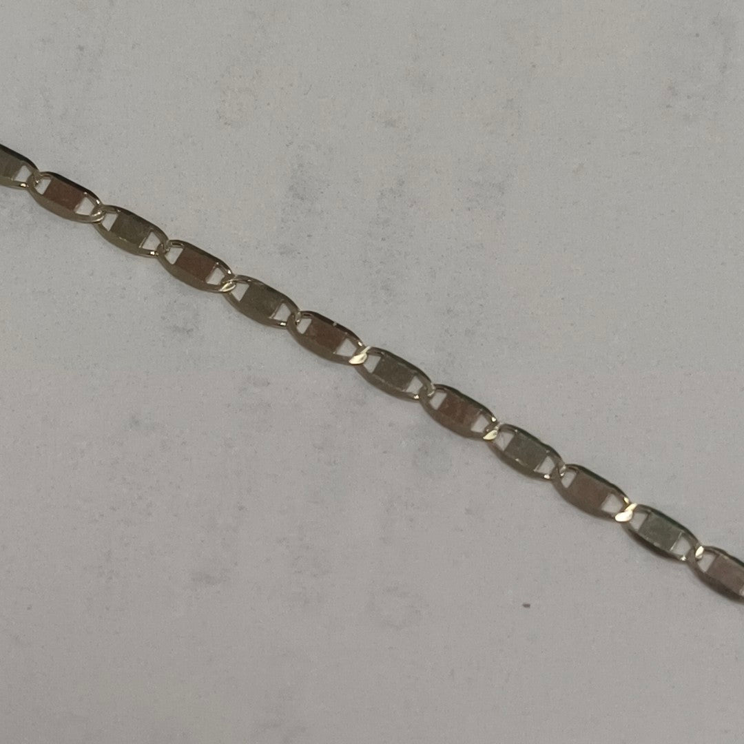 CADENAS TEJIDO ESPEJO ORO 10K 50 CM 1.6 GR (NUEVO)