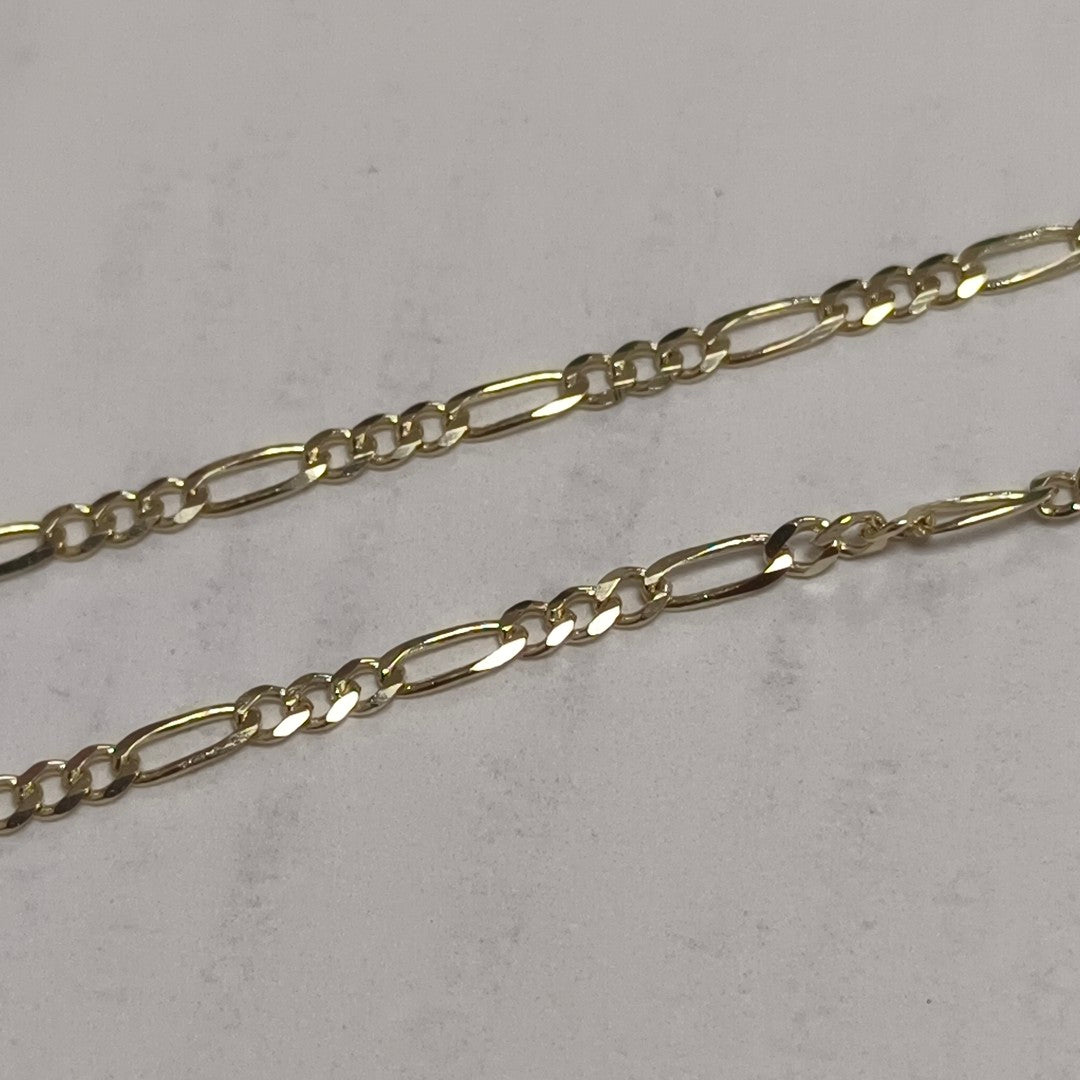 CADENAS TEJIDO 3X1 ORO 10K 50 CM 2.9 GR (NUEVO)