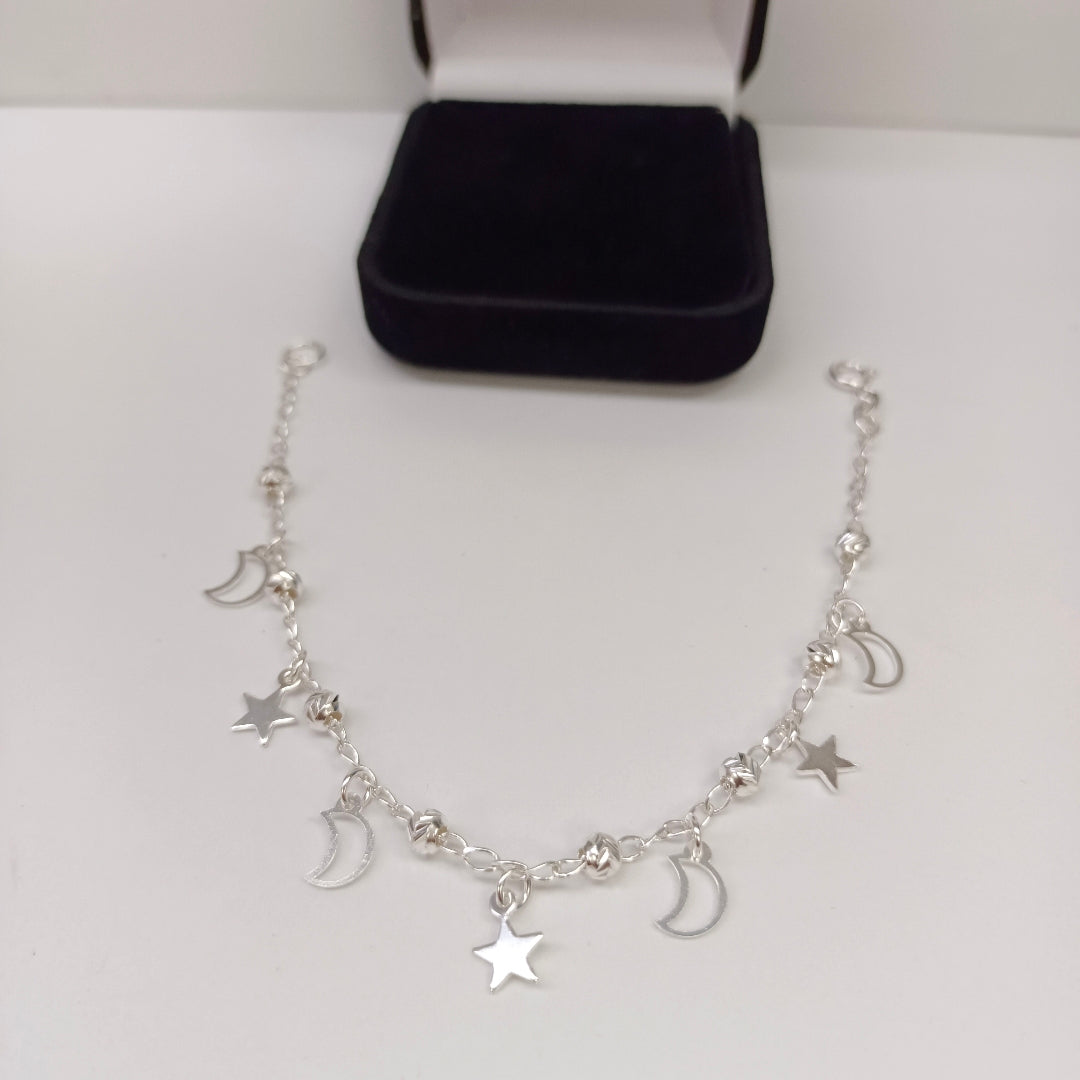 PULSERA TEJIDO TEJIDO ESPECIAL PLATA .925 18 CM 3.1 GR (NUEVO)