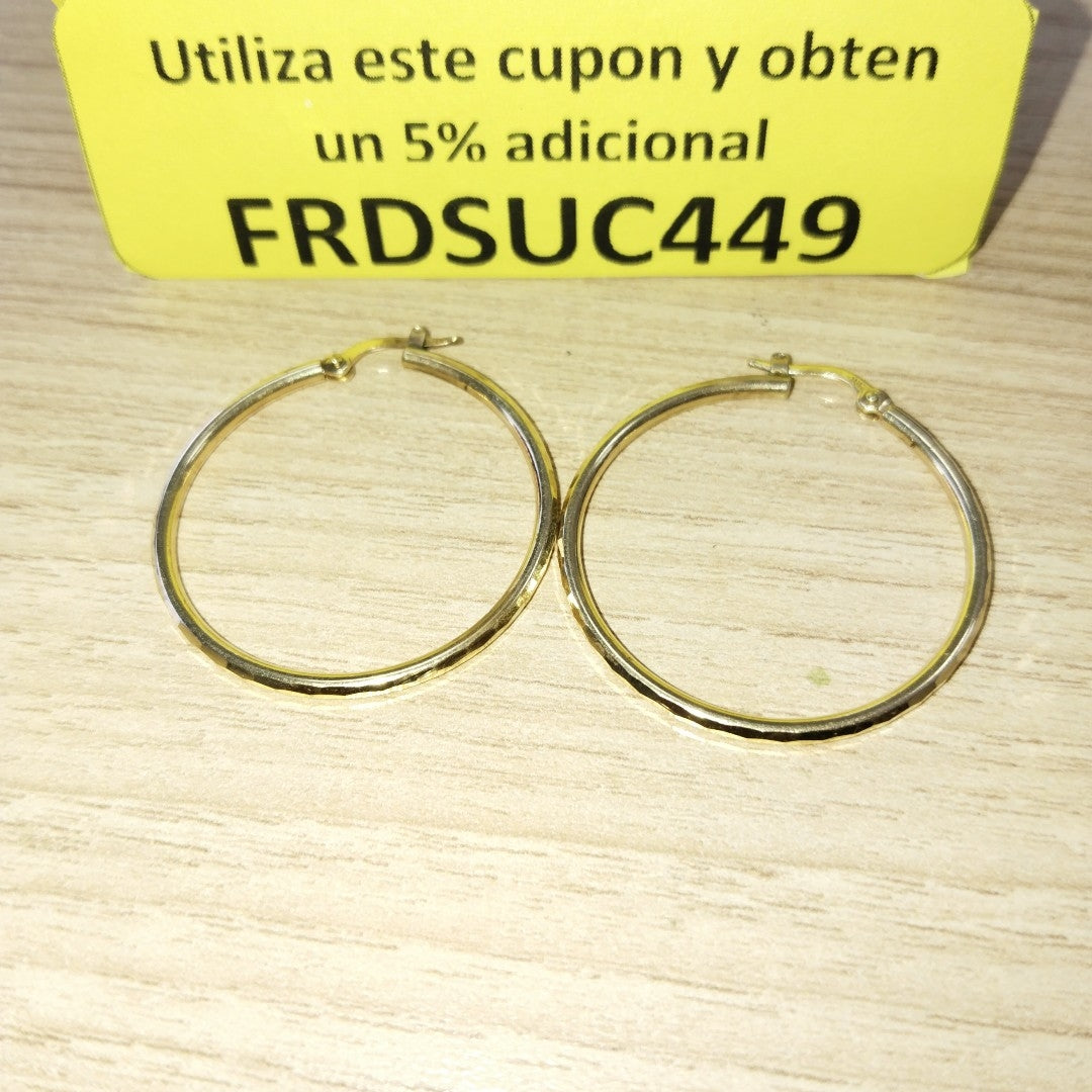 ARRACADAS PAR ORO 10 K 2.4 GRMS (SEMINUEVO)