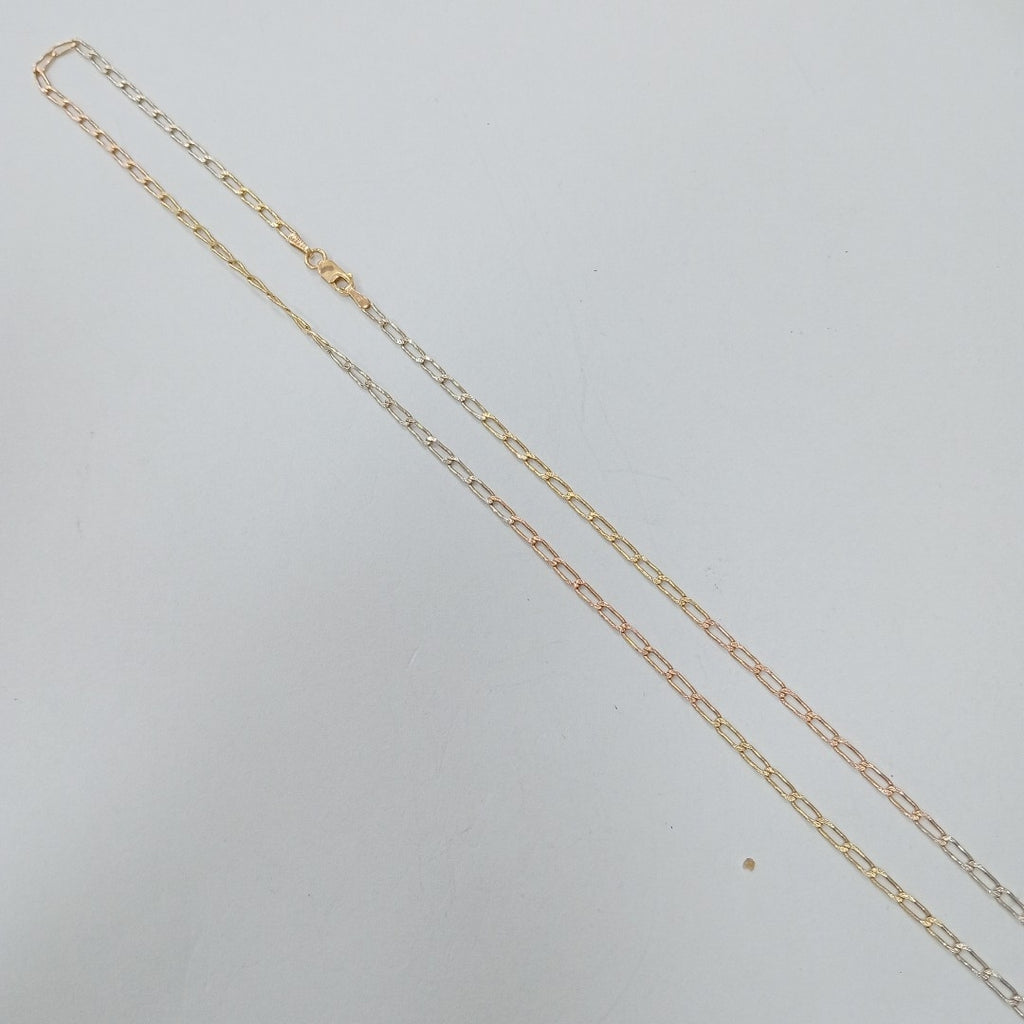 CADENA ORO, ORO COMBINADO 14 K 5.6 GRMS (SEMINUEVO)
