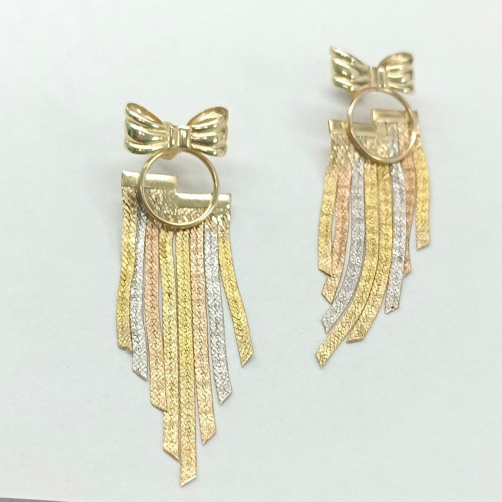 ARETES PAR ORO 14 K 5,00 GRMS (SEMINUEVO)