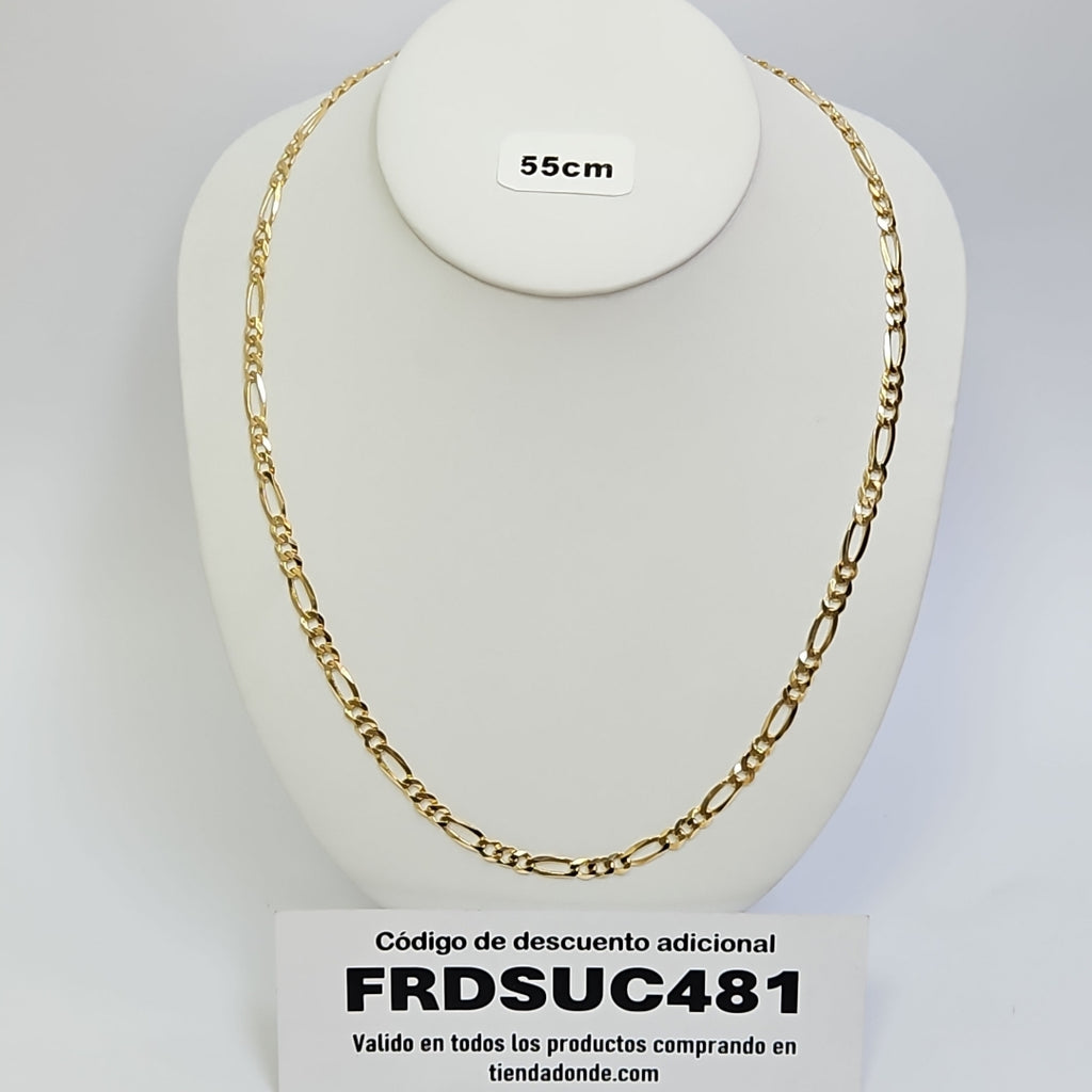 CADENAS 3X1 ORO 14K 55 CM 17.8 GR (NUEVO)