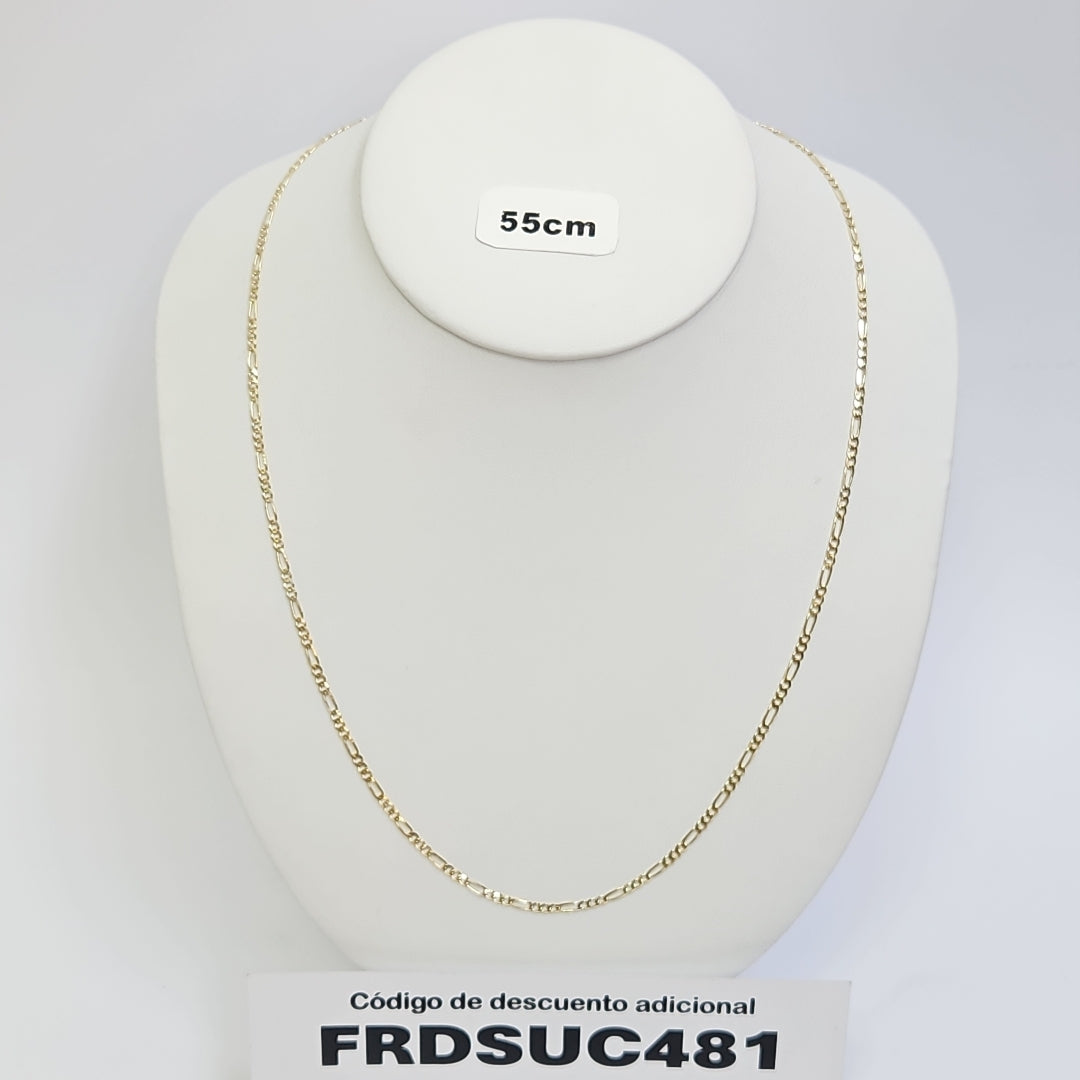 CADENAS 3X1 ORO 14K 55 CM 5.2 GR (NUEVO)