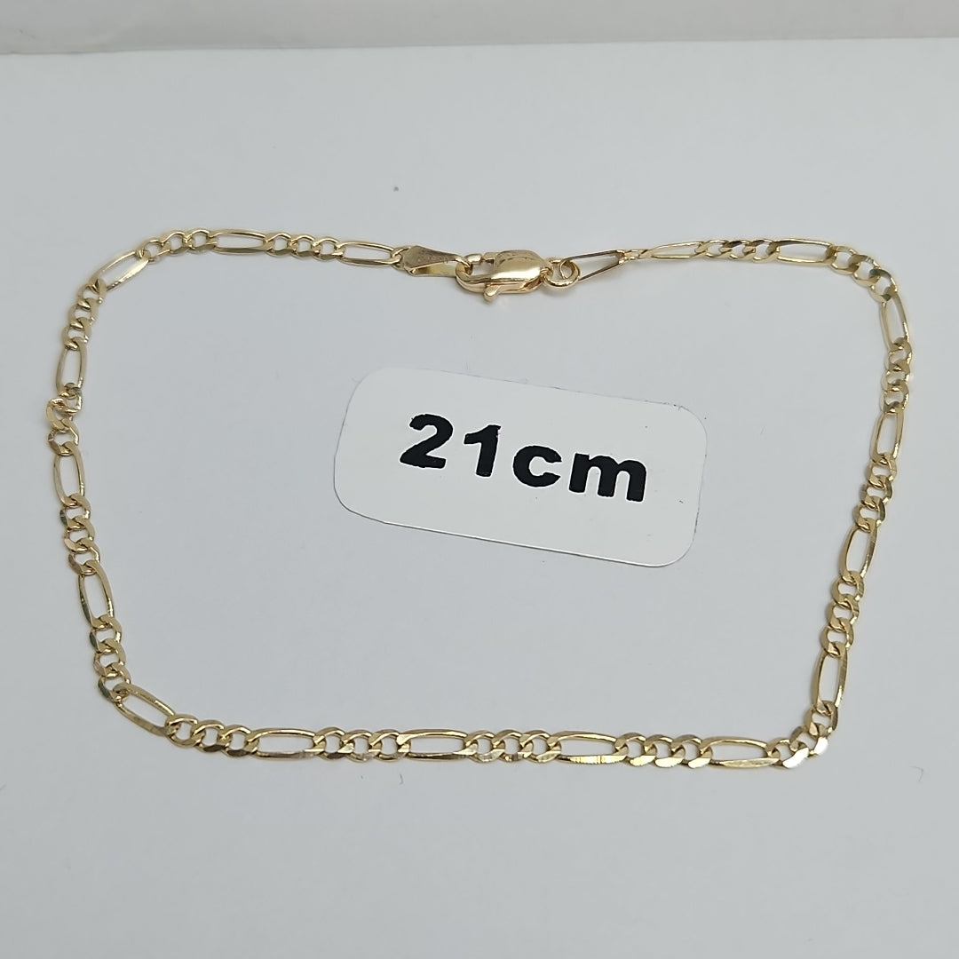PULSERAS 3X1 ORO 14K 21 CM 2.1 GR (NUEVO)