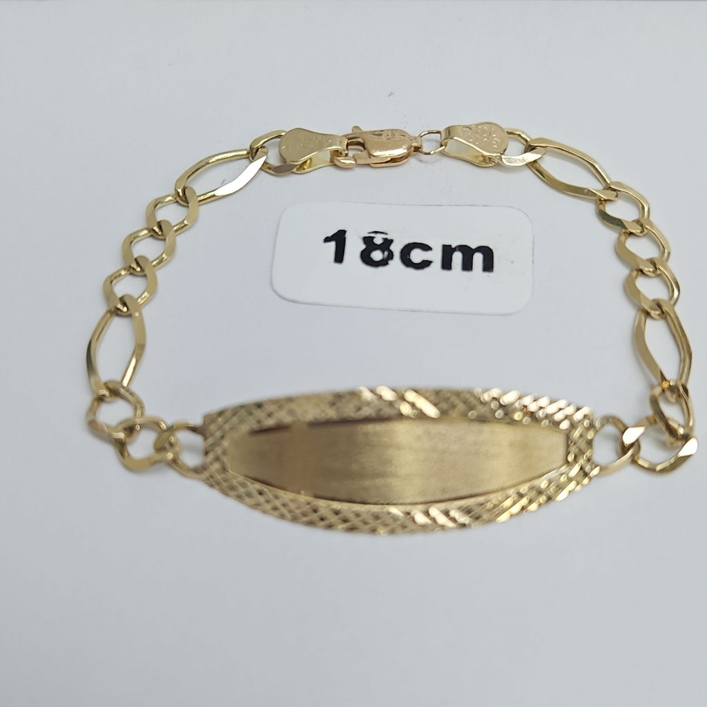 PULSERAS TEJIDO ESCLAVA 3X1 ORO 10K 18 CM 7.1 GR (NUEVO)