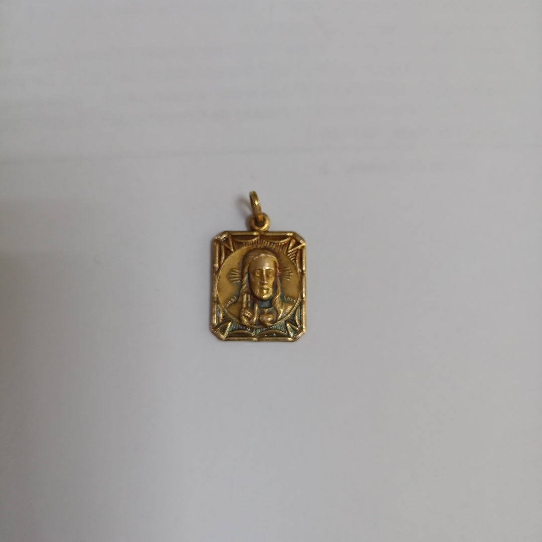 DIJE, MEDALLA RELIGIOSA ORO 10 K 1.3 GRMS (SEMINUEVO)