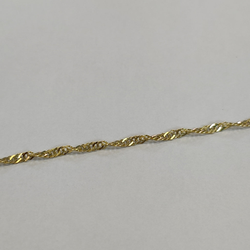PULSERAS TEJIDO MEDIO TZL ORO 14K 18 CM 1.9 GR (NUEVO)