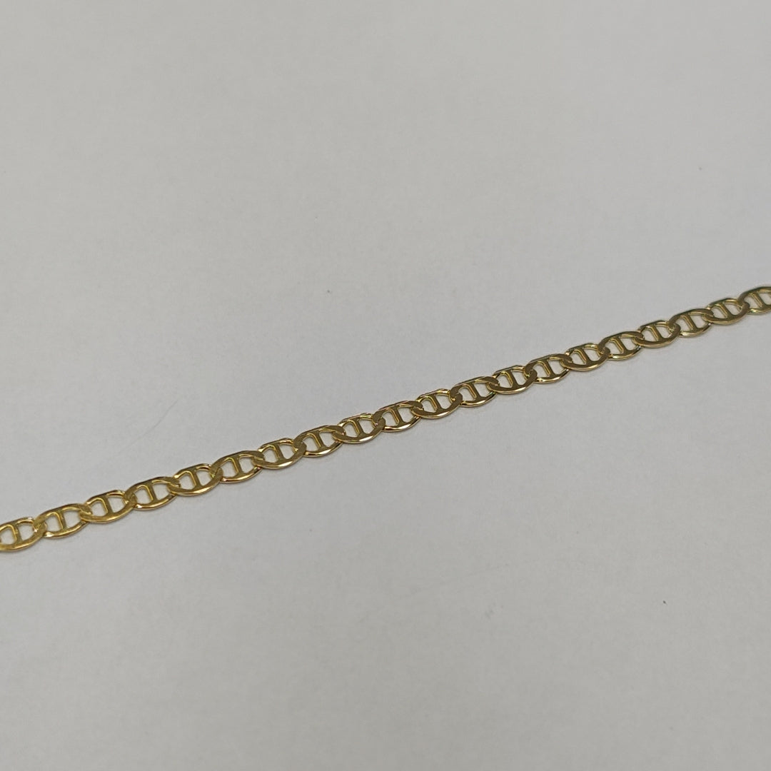 PULSERAS TEJIDO MARINERA ORO 14K 21 CM 3.4 GR (NUEVO)
