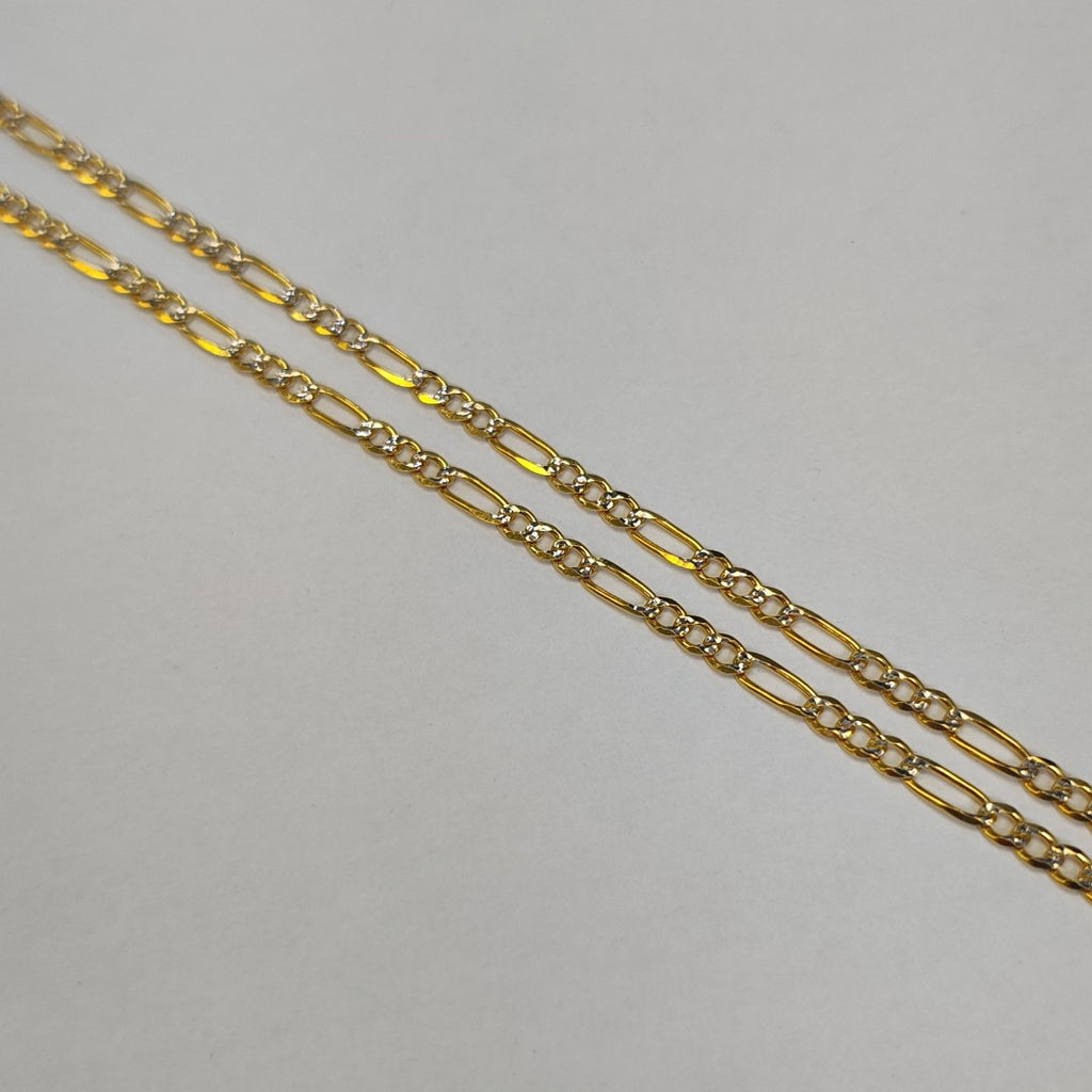 CADENAS 3X1 DIAMANTADA ORO 14K 55 CM 8.6 GR (NUEVO)