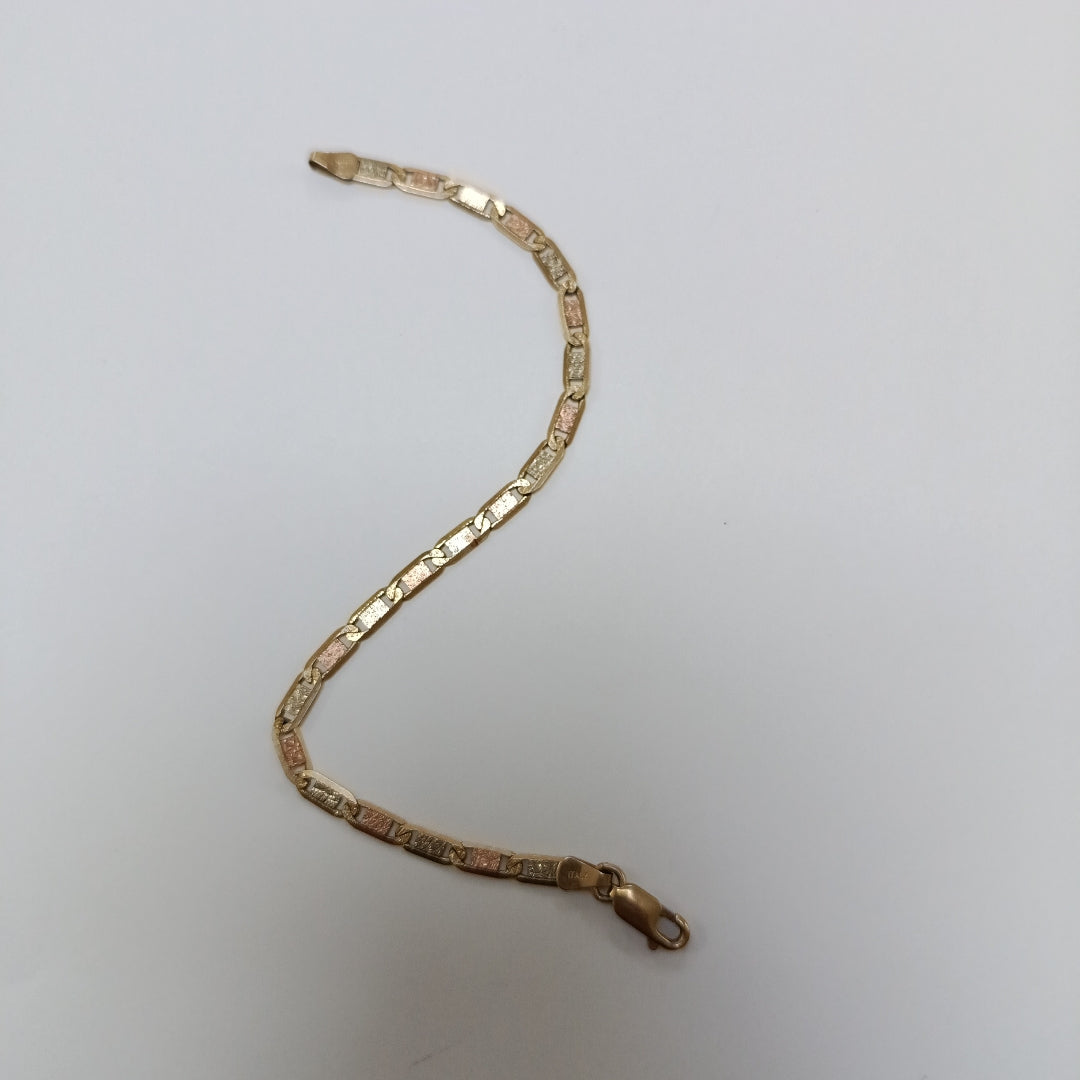 PULSERA ORO COMBINADO 10 K 4,20 GRMS (SEMINUEVO)