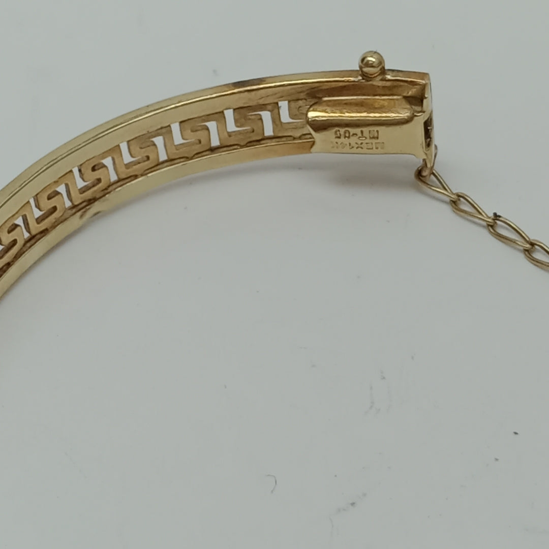 PULSERA RIGIDA ORO 10 K 13.1 GRMS (SEMINUEVO)