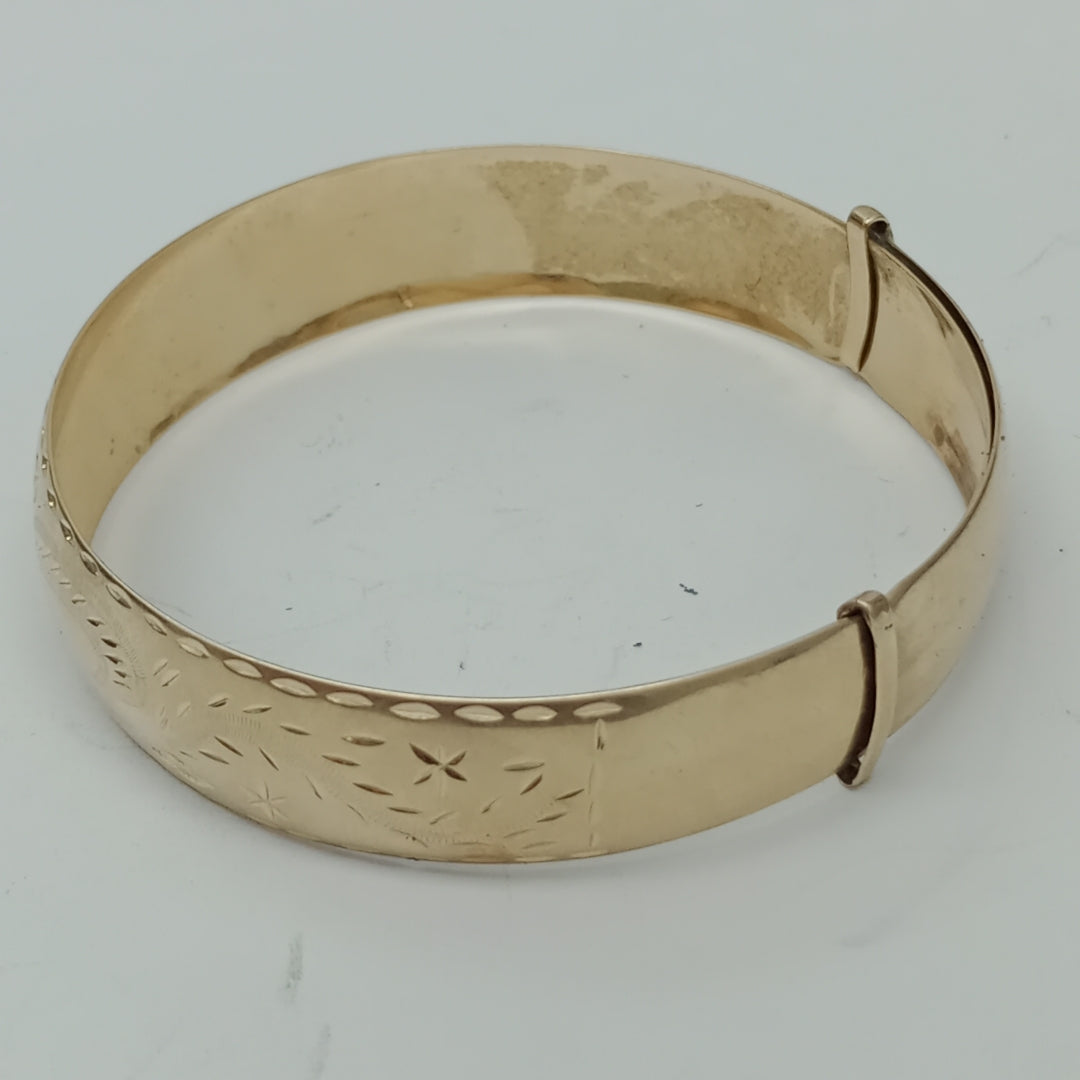 PULSERA RIGIDA ORO 14 K 12 GRMS (SEMINUEVO)