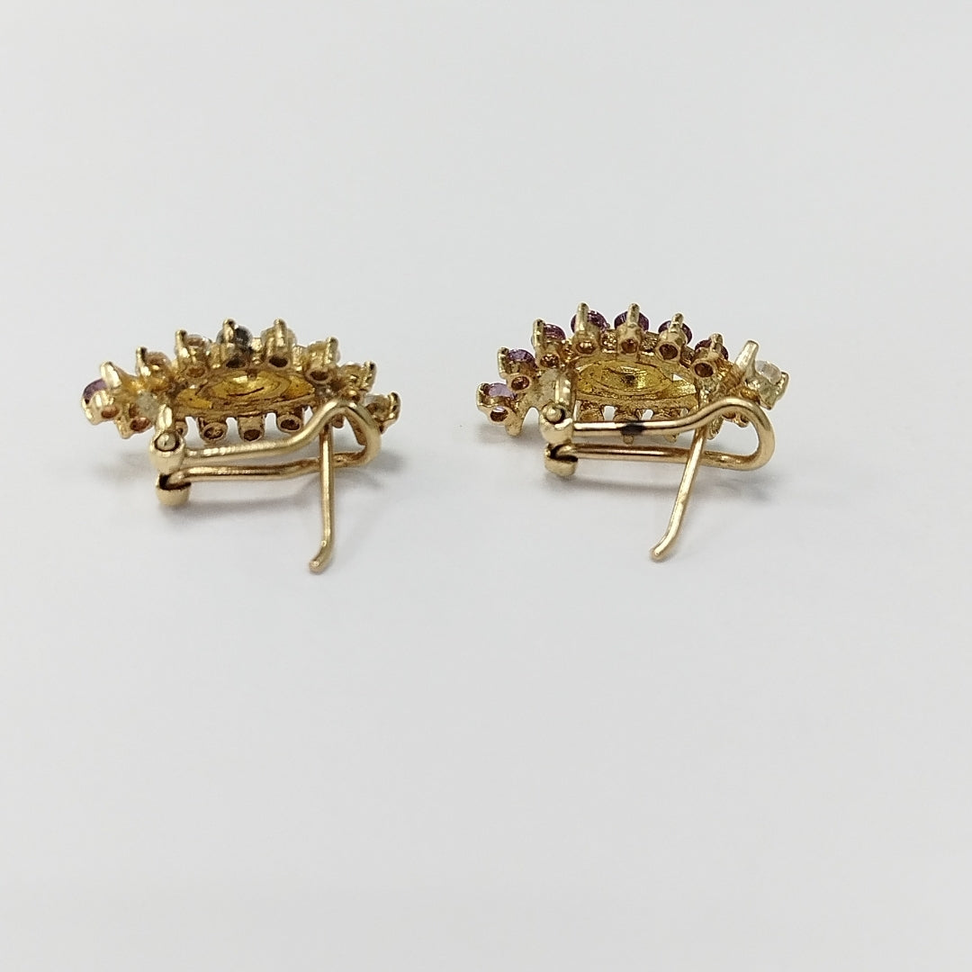 ARETES PAR ORO 14 K 4.9 GRMS (SEMINUEVO)